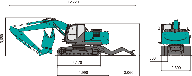 SK210D-10 汽車解體機